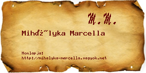 Mihályka Marcella névjegykártya